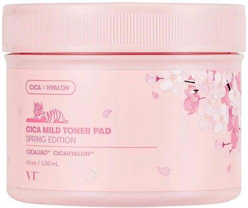 Gesichtswasser in Flocken - VT Cosmetics Cica Mild Toner Pad Spring Edition — Bild N1