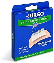 Düfte, Parfümerie und Kosmetik Hydrokolloidpflaster gegen Verbrennungen 10x7 cm - Urgo Burns