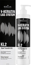 Ultra-Glättende Haarbehandlung - Brelil V-Keratin Liss System KL2 Ultra Smoothing Treatment — Bild N2