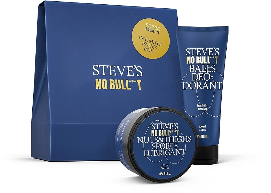 Set - Steve's No Bull***t Intimate Issues Box (deo/100ml + lubrikant/100ml) — Bild N2