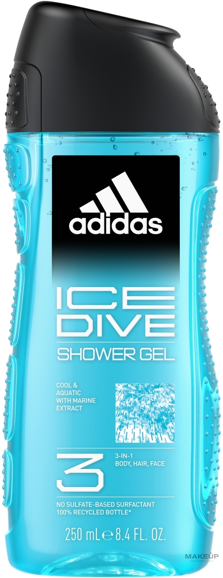 Duschgel - Adidas Ice Dive Body, Hair and Face Shower Gel — Bild 250 ml