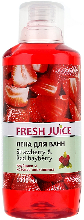 Schaumbad mit Erdbeere und roter Lorbeere - Fresh Juice Strawberry and Red Bayberry — Bild N1