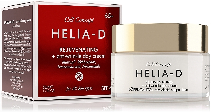 Anti-Falten Tagescreme für das Gesicht 65+ - Helia-D Cell Concept Cream — Bild N2