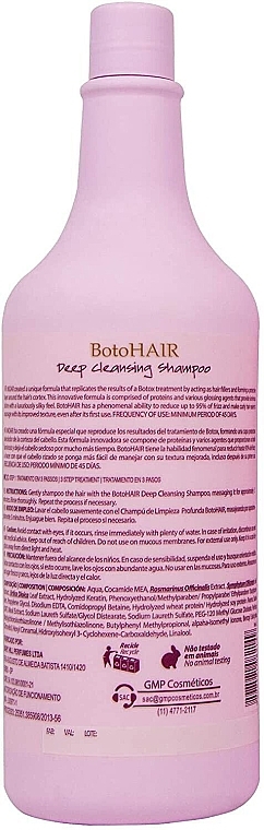 Tiefenreinigendes Shampoo - Inoar BotoHair Deep Cleansing Shampoo — Bild N2