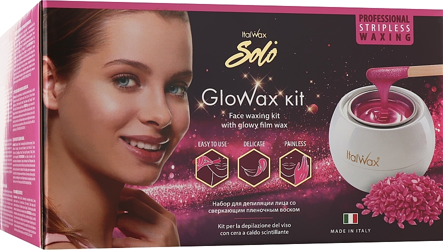 Gesichtsenthaarungsset 8 St. - ItalWax Glow Wax Kit — Bild N3