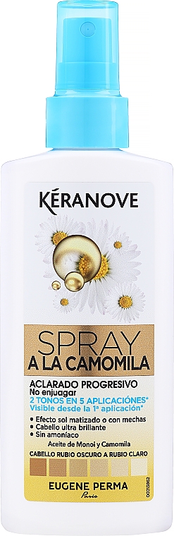 Aufhellendes Haarspray mit Kamillenextrakt - Eugene Perma Keranove Spray A La Camomila — Bild N1