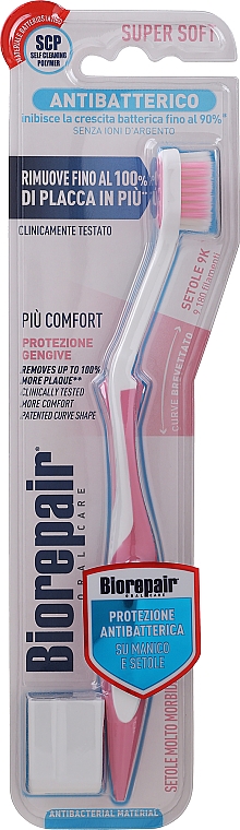Zahnbürste weich rosa-weiß - Biorepair Oral Care Pro — Bild N2