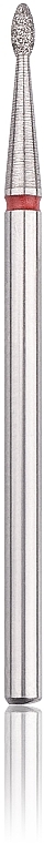 Diamant-Nagelfräser in Tropfenform 1,6 mm rot - Head The Beauty Tools — Bild N1