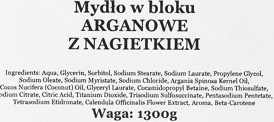 Handgemachte Naturseife mit Glycerin, Arganöl und Ringelblume - E-Fiore Natural Soap Argan Oil With Calendula — Bild N3