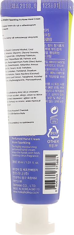 Parfümierte Handcreme Violet Sparkling - Holika Holika Violet Sparkling Perfumed Hand Cream — Bild N2