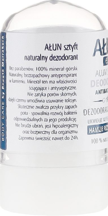 100% Natürlicher antibakterieller Deostick Alaunstein - Beaute Marrakech Alun Deo Stick — Foto N2