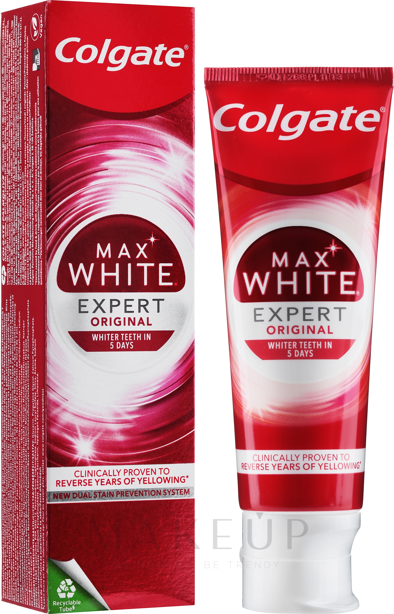 Aufhellende Zahnpasta Max White Expert White Cool Mint - Colgate Max White Expert White Cool Mint Toothpaste — Bild 75 ml
