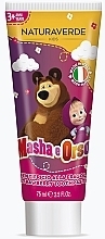 Düfte, Parfümerie und Kosmetik Zahnpasta Mascha und der Bär - Naturaverde Kids Masha and The Bear Strawberry Toothpaste 