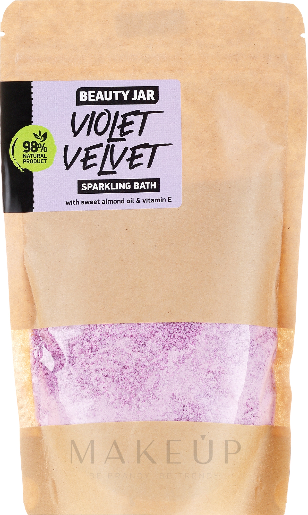 Badepuder mit Mandelöl und Vitamin E - Beauty Jar Sparkling Bath Violet Velvet — Bild 250 g