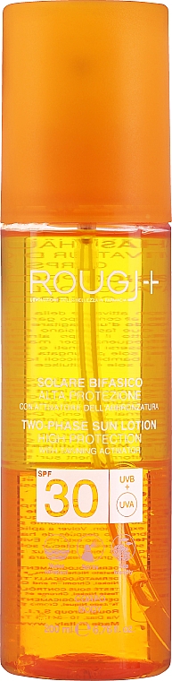Zweiphasige Bräunungslotion SPF 30 - Rougj+ Two-Phase Sun Lotion High Protection With Tanning Activator SPF 30 — Bild N2