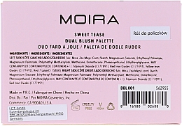 Gesichtsrouge - Moira Blushing Goddess Duo Blush — Bild N4