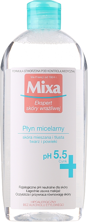 Mizellen-Reinigungswasser für fettige und Mischhaut - Mixa Sensitive Skin Expert Micellar Water