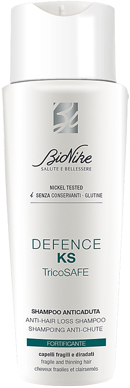 Stärkendes Shampoo gegen Haarausfall für zerbrechliches und dünnes Haar - BioNike Defence KS Tricosafe Anti-Hair Loss Shampoo — Bild N1