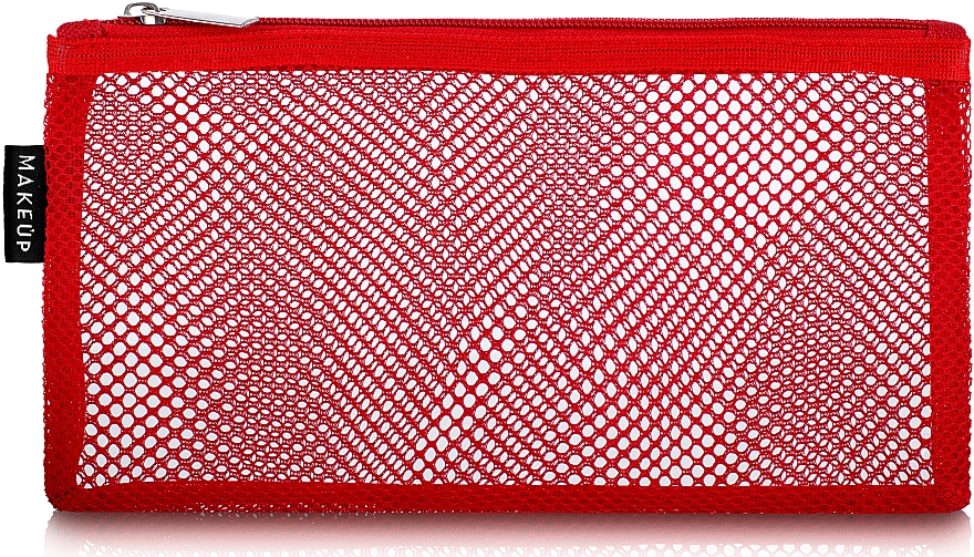 Reisekosmetiktasche rot Red mesh 22x10 cm - MAKEUP — Bild N1