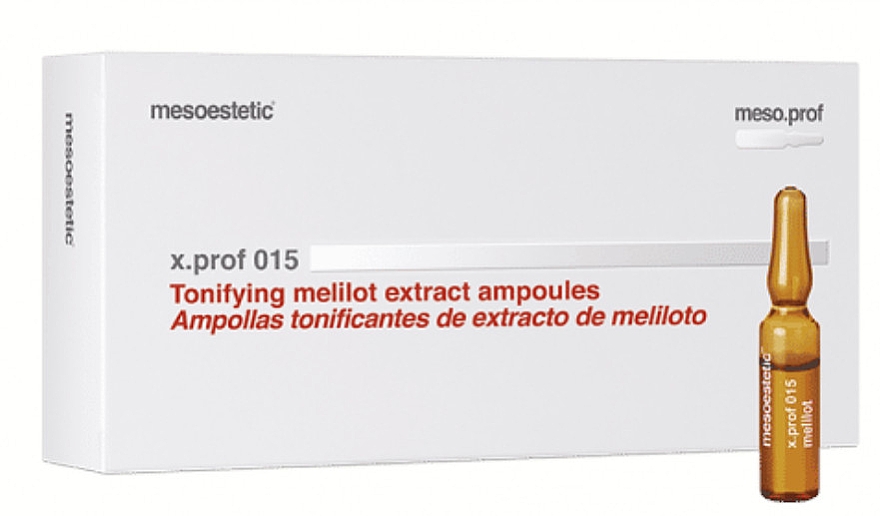 Mesotherapie-Ampulle gegen Cellulite - Mesoestetic X.prof 015 Melilit & Rutin Extract — Bild N2