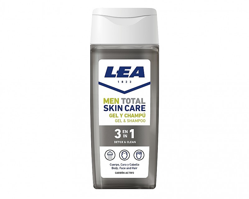 3in1 Detox-Duschgel - Lea Men Total Skin Care Detox&Clean Shower Gel & Shampoo — Bild N1