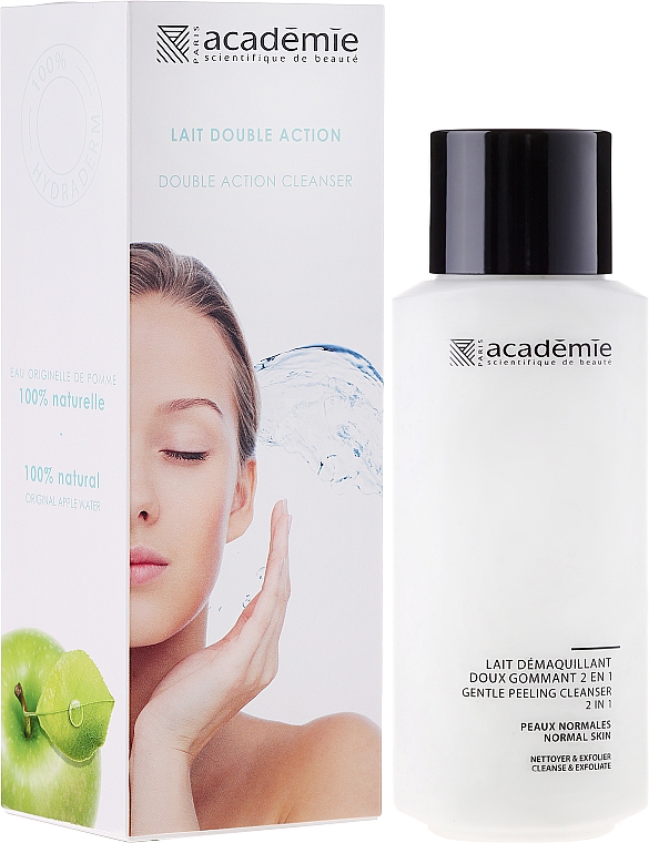 2in1 Sanfte Reinigungsmilch für Gesicht und Hals mit Peeling-Effekt - Academie Visage Gentle Peeling Cleanser 2 In 1