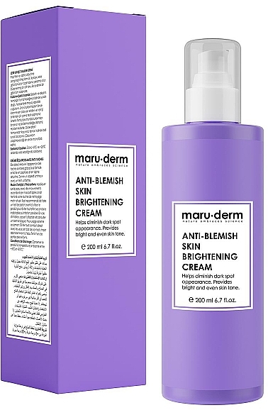 Aufhellende Creme gegen Verfärbungen - Maruderm Cosmetics Anti-Blemish Skin Whitening Cream  — Bild N1