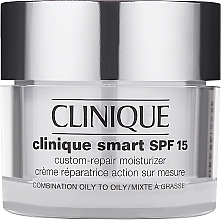 Düfte, Parfümerie und Kosmetik Reparierende und feuchtigkeitsspendende Gesichtscreme für Misch- bis fettige Haut SPF 15 - Clinique Smart Custom-Repair Moisturizer SPF15