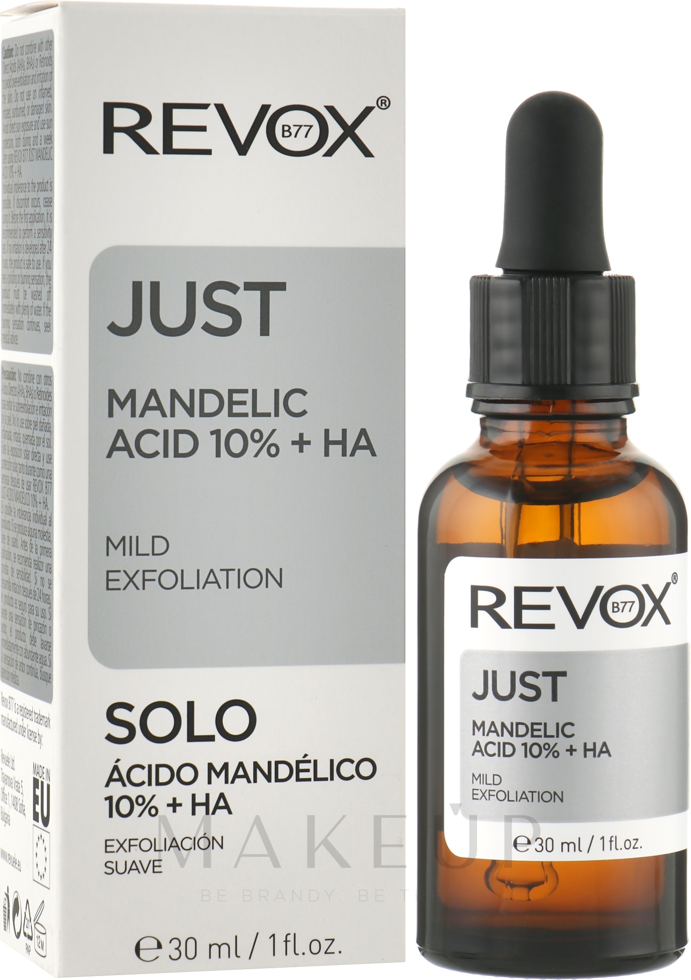 Exfolierendes Gesichtsserum mit 10% Mandelsäure - Revox Just Mandelic Acid 10% + HA Mild Exfoliating Serum — Bild 30 ml