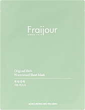 Tuchmaske für das Gesicht Pflanzenextrakte - Fraijour Original Herb Wormwood Sheet Mask — Bild N4