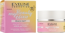 Mattierende Detox-Gesichtscreme mit Niacinamid, Pfirsichextrakt und Präbiotika - Eveline My Beauty Peach Matt — Bild N2