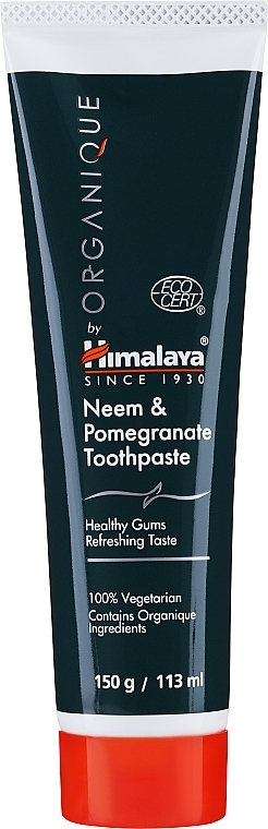 Glutenfreie Zahnpasta mit Neem und Granatapfel - Himalaya Herbals Botanique Toothpaste