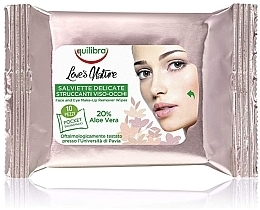 GESCHENK! Abschminktücher - Equilibra Make-up Remover Wipes Mini Wipes — Bild N1