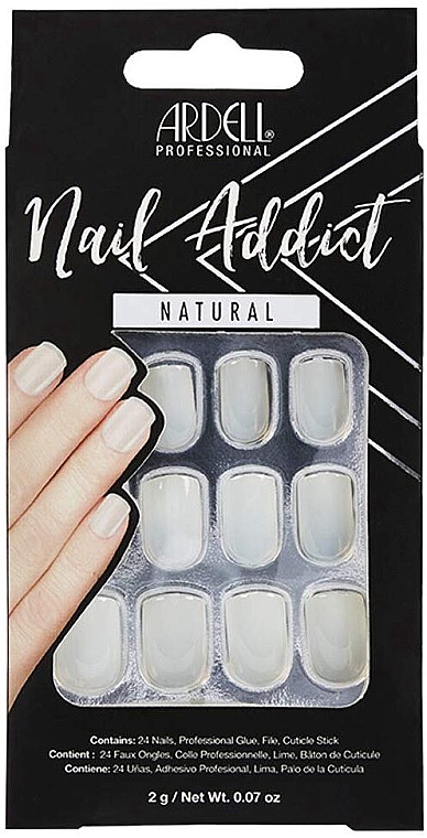 Falsche Nägel - Ardell Nail Addict Artifical Nail Set Natural Squared — Bild N1