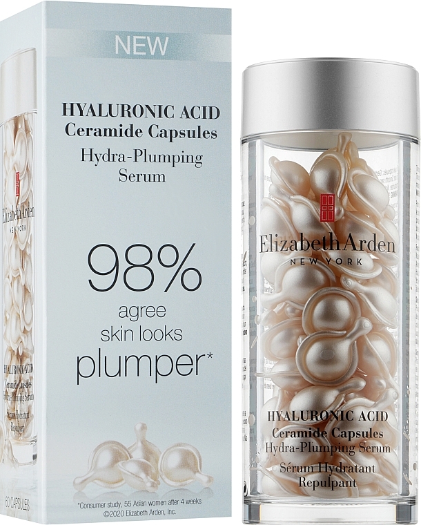 Feuchtigkeitsspendendes Gesichtsserum mit Ceramiden und Hyaluronsäure in Kapselform - Elizabeth Arden Hyaluronic Acid Ceramide Capsules Hydra-Plumping Serum — Bild N3