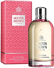 Düfte, Parfümerie und Kosmetik Molton Brown Fiery Pink Pepper Pampering Bathing Oil - Belebendes Badeöl mit rosa Pfefferduft