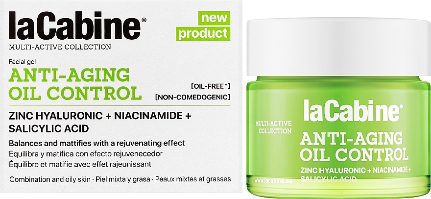 Anti-Falten-Creme-Gel für das Gesicht - La Cabine Anti Aging Oil Control Cream — Bild N2
