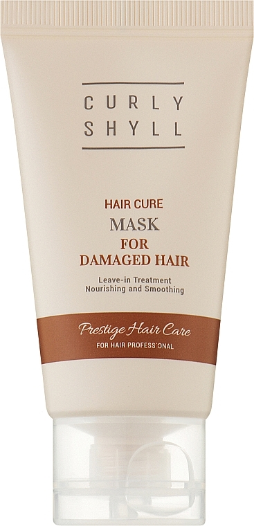 Wärmeschutzmaske für strapaziertes Haar - Curly Shyll Hair Cure Mask (Mini)  — Bild N1