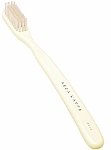 Zahnbürste mittel milchig - Acca Kappa Vintage Tooth Brush Medium Natural Bristles Ivory White Color — Bild N1