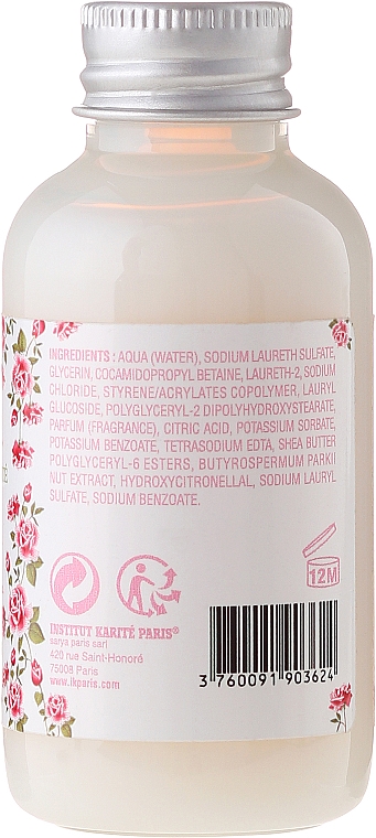 Duschcreme mit Sheabutter - Institut Karite Rose Mademoiselle Shea Cream Wash (Mini) — Bild N2