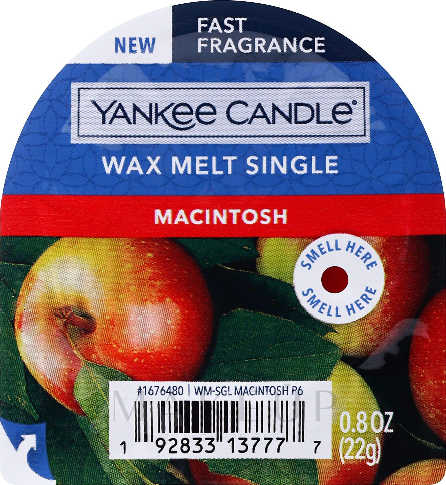Aromatisches Wachs - Yankee Candle Classic Wax Macintosh — Bild 22 g