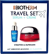 Düfte, Parfümerie und Kosmetik Set - Biotherm Blue Therapy Uplift Travel Set (d/cr/mini/15ml + f/elixir/7ml)