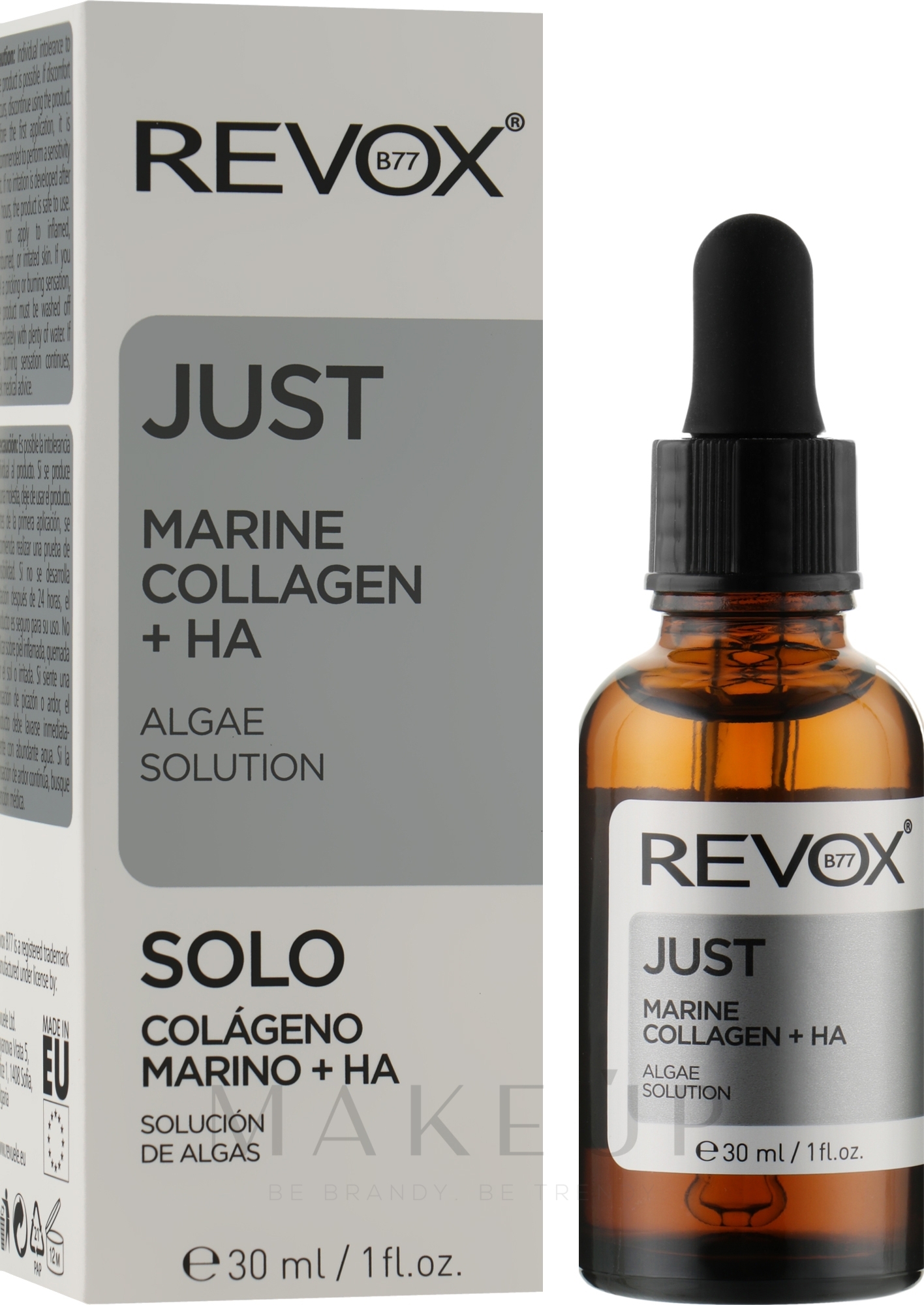 Gesichts- und Halsserum mit Meereskollagen - Revox Just Marine Collagen + HA Algae Solution — Bild 30 ml