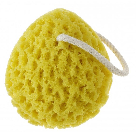 Badeschwamm mit Schnur - QVS Egg Bath Luxury Sponge — Bild N2
