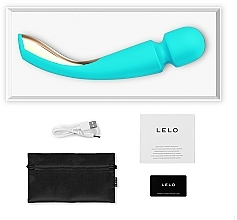 Massage-Stabvibrator türkis - Lelo Smart Wand 2 Large Aqua Massager Vibrator — Bild N3