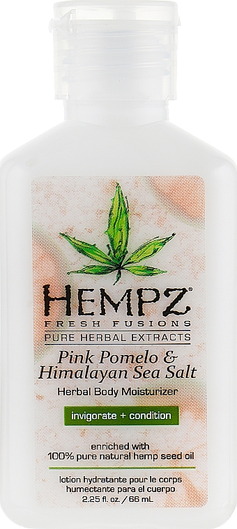 Feuchtigkeitsmilch für den Körper Pampelmuse und Himalaya-Salz - Hempz Pink Pomelo & Himalayan Sea Salt Herbal Body Moisturizer — Bild N1