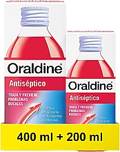 Set - Oraldine Antiseptico (mouthwash/400ml + mouthwash/200ml) — Bild N1