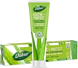 Düfte, Parfümerie und Kosmetik Zahnpasta mit Bio-Aloe Vera - Dabur Soothe + Protect Aloe Vera Toothpaste