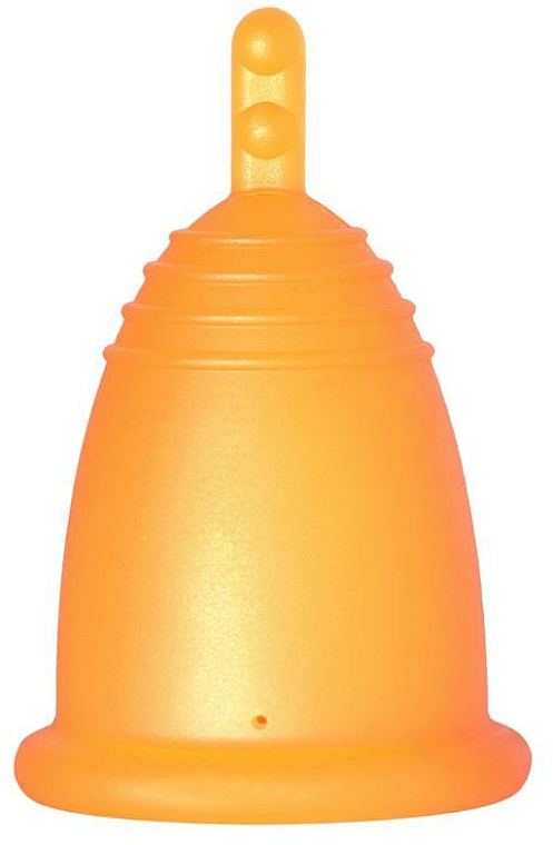 Menstruationstasse Größe L orange - MeLuna Classic Menstrual Cup Stem — Bild N1