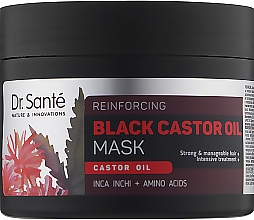 Düfte, Parfümerie und Kosmetik Regenerierende Haarmaske mit schwarzem Rizinusöl - Dr. Sante Black Castor Oil Mask